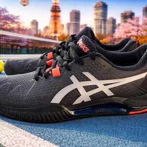 Asics Men's size 6 Black and Gray limited edition Tokyo resolution 8 women’s 7.5